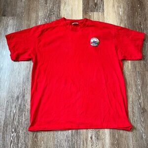 Custom Nike Embroidered Red T-Shirt